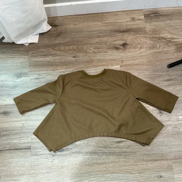 Toddler Brown Waffle Knit 2-Piece Lounge Set | Size 3Y - Picture 2 of 8